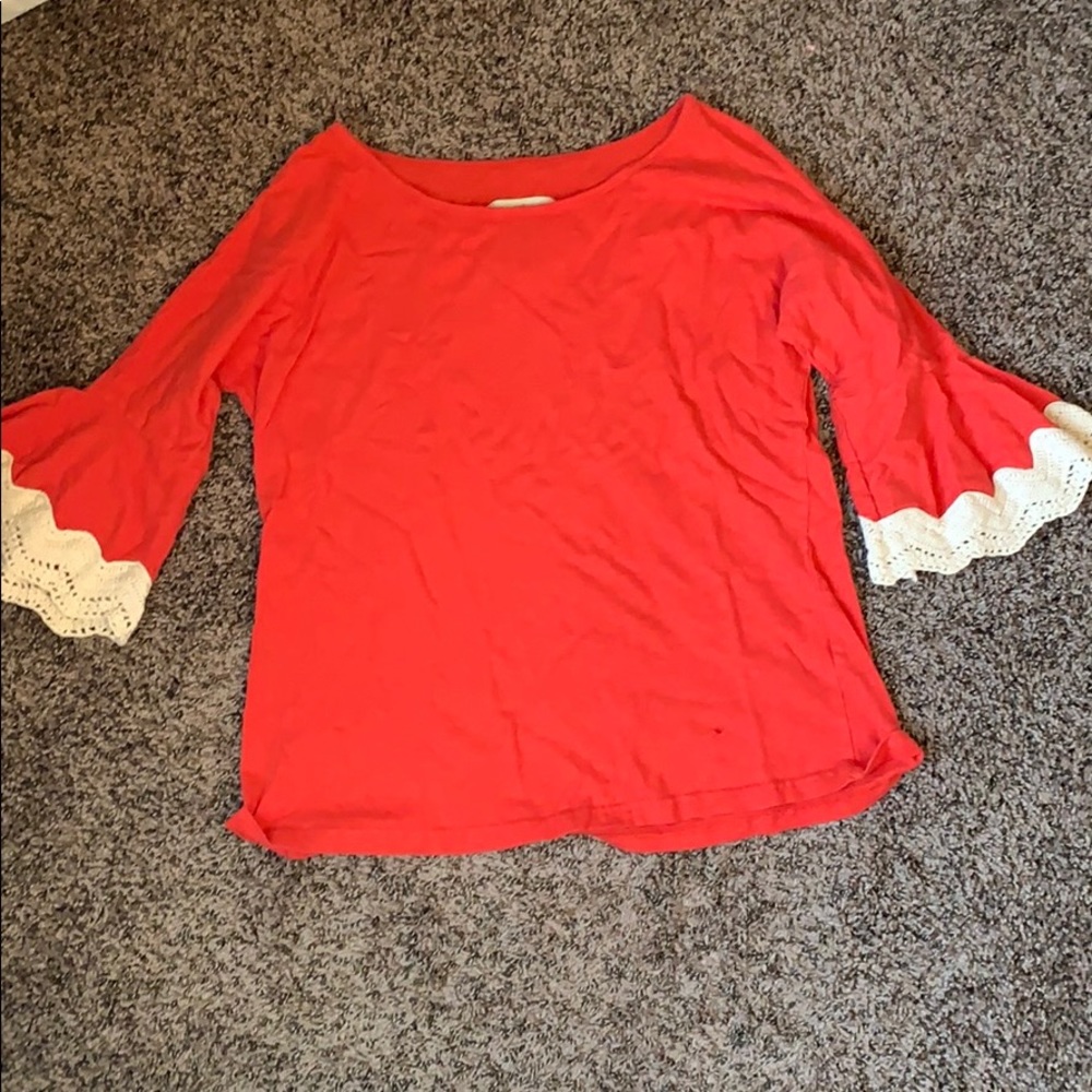 Melon cotton blouse